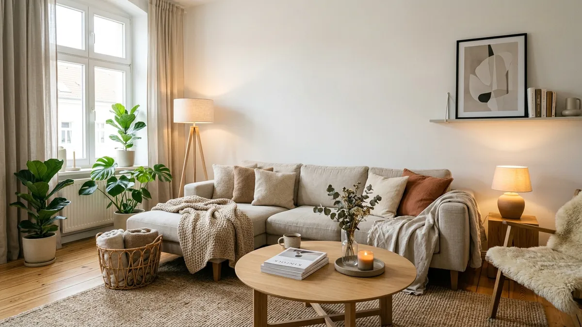 Salon skandynawski – minimalizm i hygge – inspiracje